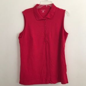 Sleeveless polo